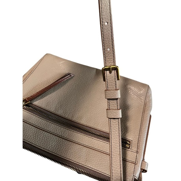 Fossil Crossbody Handbag, Tan with Tan Trim, Very Clean - Picture 5 of 7